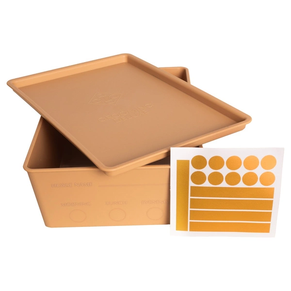 Pudełko na paszę z pokrywką 3,5 L Kentucky - beżowe