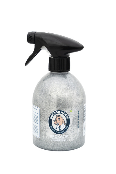 Brokacik 500ml Doctor Horse - srebrny
