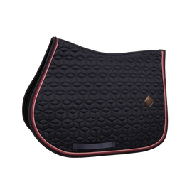 Kentucky czaprak Classic Custom - granatowy z bordowo-różowym sznureczkiem