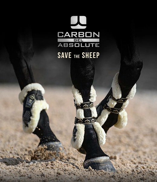 Veredus ochraniacze na przód Carbon Gel Absolute Save The Sheep - czarne