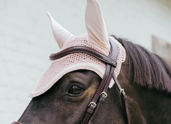 Kentucky nauszniki Wellington Plaited Cord - różowe