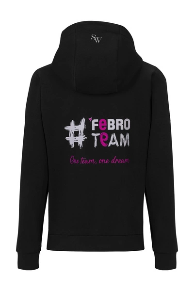 Bluza rozpinana #FebroTeam - czarna