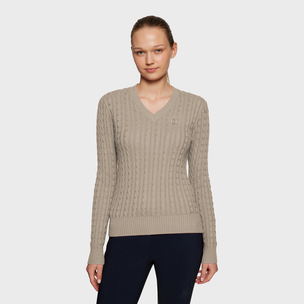 Sweter Samshield Lisa Twisted - beżowy