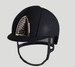 Kask KEP Cromo 2.0 Matt with Rose Gold Mirrors and Crystals - granatowy z granatowymi paskami