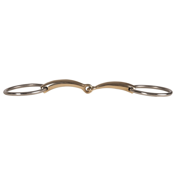 Velari wędzidło Snaffle Loose Ring Single Jointed Sweet Copper 16 mm