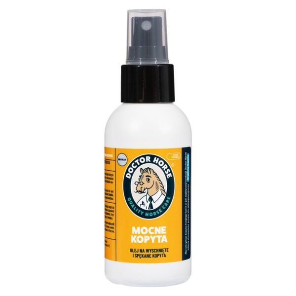 Olej do kopyt Doctor Horse Mocne kopyta z brokatem w sprayu 100ml