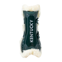 Kentucky Bamboo Vegan Sheepskin Tendon Boots Elastic na przednie nogi - ciemna zieleń