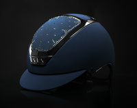 Kask Dogma Chrome Arctic Swarovski KASK - granatowy ze srebrnymi dodatkami