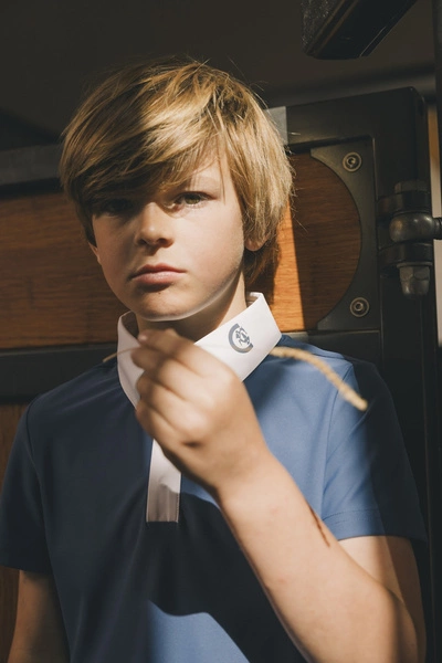 Chłopięca koszula konkursowa Kentucky Osaka z krótkim rękawem