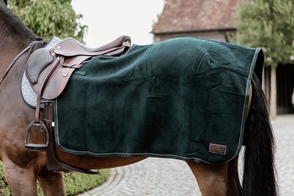 Kentucky półderka do jazdy Quater Rug Heavy Fleece - zielona