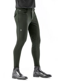 Męskie bryczesy Ego7 EJ z kolanowym lejem - zielone