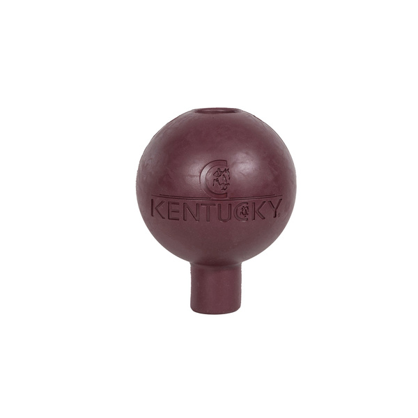 Kentucky Rubber Ball Protection - gumowa kula ochronna do uwiązów i ściany - bordowa