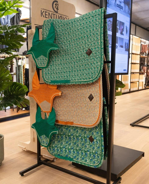 Nauszniki Kentucky Wellington Velvet Printing - zielony/biały