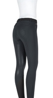 Damskie bryczesy Equiline Julik z pełnym lejem X-Grip - czarne