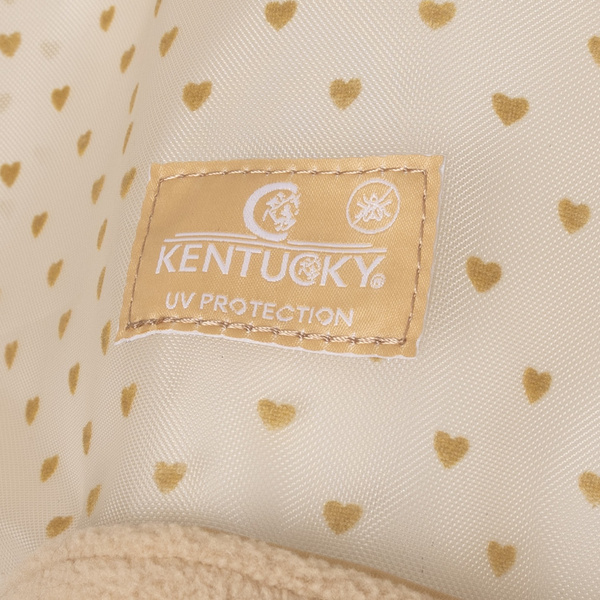  Kentucky Fly Mask Heart - maska na owady - beżowa