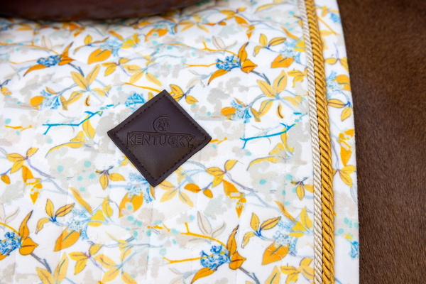 Kentucky czaprak Velvet Printing - brąz/biały