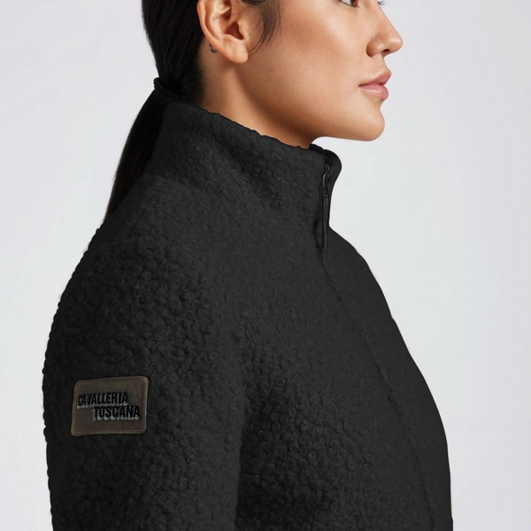 Bluza polarowa Cavalleria Toscana CT Teddy Bear Fleece - czarna