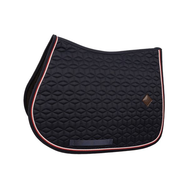 Kentucky czaprak Classic Custom - granatowy z czerwono-białym sznureczkiem
