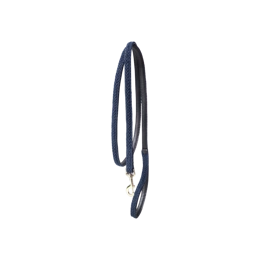 Kentucky uwiąz skórzany z plecionką - granatowy