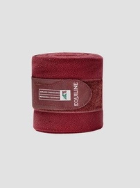 Komplet polarowych bandaży Equiline Polo - bordowe