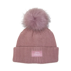 Czapka zimowa Kentucky Pompom - pudrowy róż