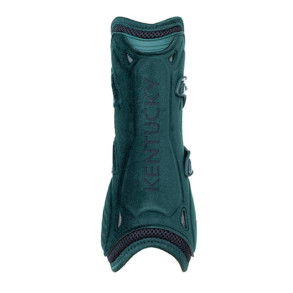 Kentucky Ochraniacze Bamboo Tendon Elastic Velvet na przednie nogi - ciemna zieleń