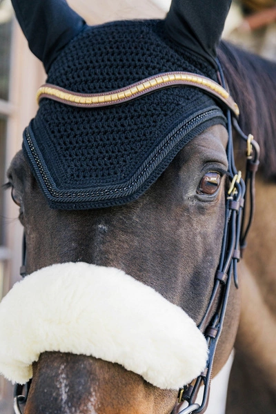 Kentucky nauszniki Metal Chain - czarne