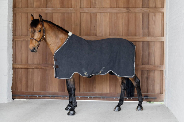 Derka wełniana Kentucky Fleece Rug Vegan Wool - szara