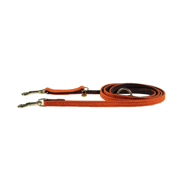 Pleciona smycz Kentucky Nylon 2m - pomarańczowa