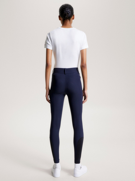 Legginsy Tommy Hilfiger Hudson - granat desert sky