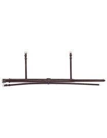 Nachrapnik kombinowany z przeszyciem Equiline NB0449 - brązowy