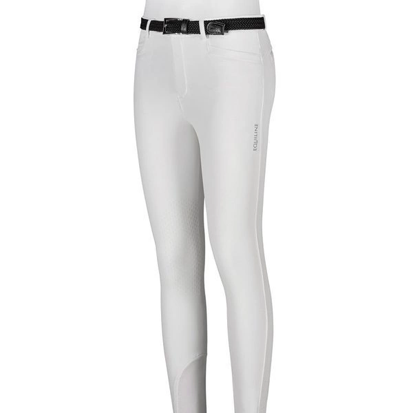 Chłopięce bryczesy Equiline Jhoank - białe