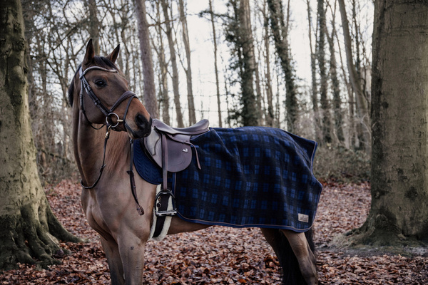  Kentucky półderka do jazdy Quater Rug Heavy Fleece - w kratkę