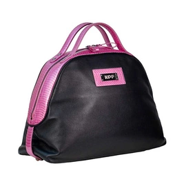 Torba na kask KEP Italia Snake Bamboo - czarna z różowymi dodatkami