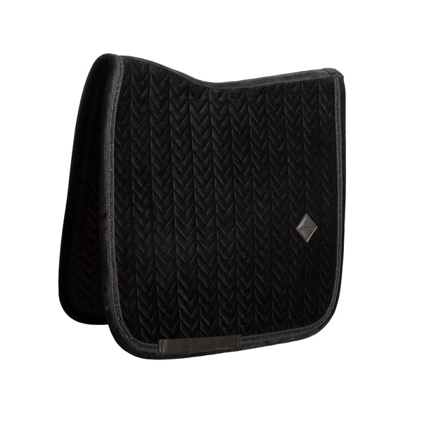 Kentucky czaprak Velvet Mini Pearls - czarny