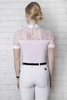 Koszula konkursowa Fleur de Lys Equestrian Cristall Short - różowa