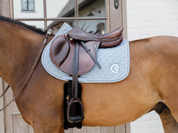 Kentucky czaprak Onion Quilt 3D Logo - błękitny