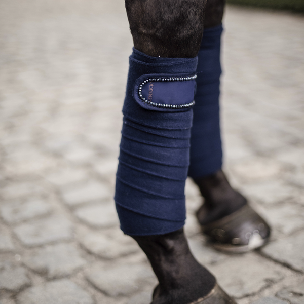 Kentucky bandaże Polar Fleece Pearls - granatowe