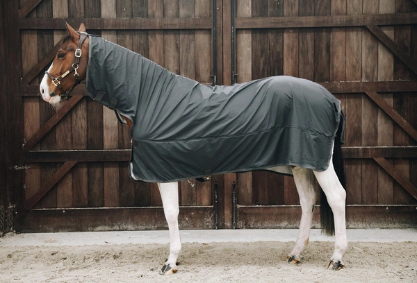 Kentucky derka przeciwdeszczowa do jazdy RainCoat Hurricane - szara