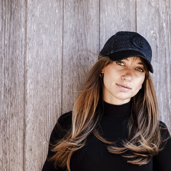 Kentucky czapka Glitter - czarna