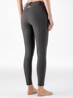 Legginsy z wysokim stanem Equiline Steref - ciemny brąz