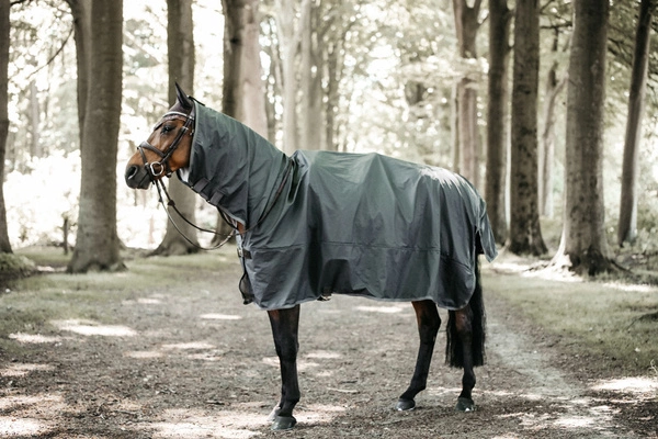 Kentucky derka przeciwdeszczowa do jazdy RainCoat Hurricane - szara