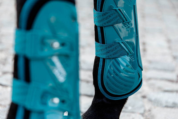 Kentucky Bamboo Tendon Boots Elastic na przednie nogi - szmaragdowe