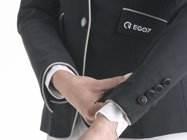Damski frak Ego7 Elegance CL - czarny z szarymi dodatkami