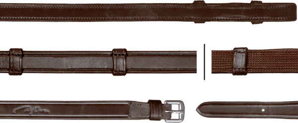 Parciane wodze 5/8" Dy'on Dressage z 7 stoperami