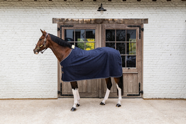 Kentucky derka polarowa Fleece Rug Heavy Melange - granatowa