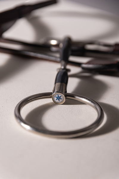 Velari wędzidło Snaffle Loose Ring Single Jointed Sweet Iron 16 mm