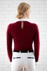 Koszula konkursowa Fleur de Lys Equestrian Ruby - bordowa
