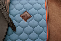 Kentucky czaprak Onion Quilt Neon Leather - niebieski