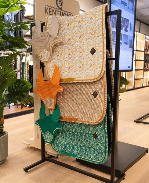 Nauszniki Kentucky Wellington Velvet Printing - brąz/ biały